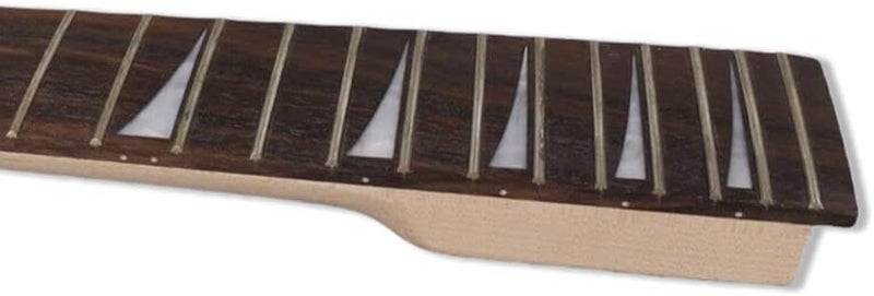 ModouString Store Maple Guitar Neck Reversed Head 22 fret 25.5 inch Rosewood Fretboard Shark Fin Bolt on heel - Image 1